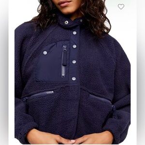 Free People Hit the Slopes Jacket in Eclipse XS